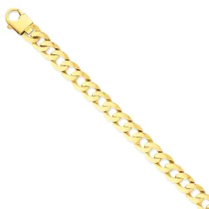 14k Yellow Gold 10.50mm Fancy Curb Link Chain