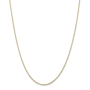 14k Yellow Gold 1.10mm Polished Ropa Chain