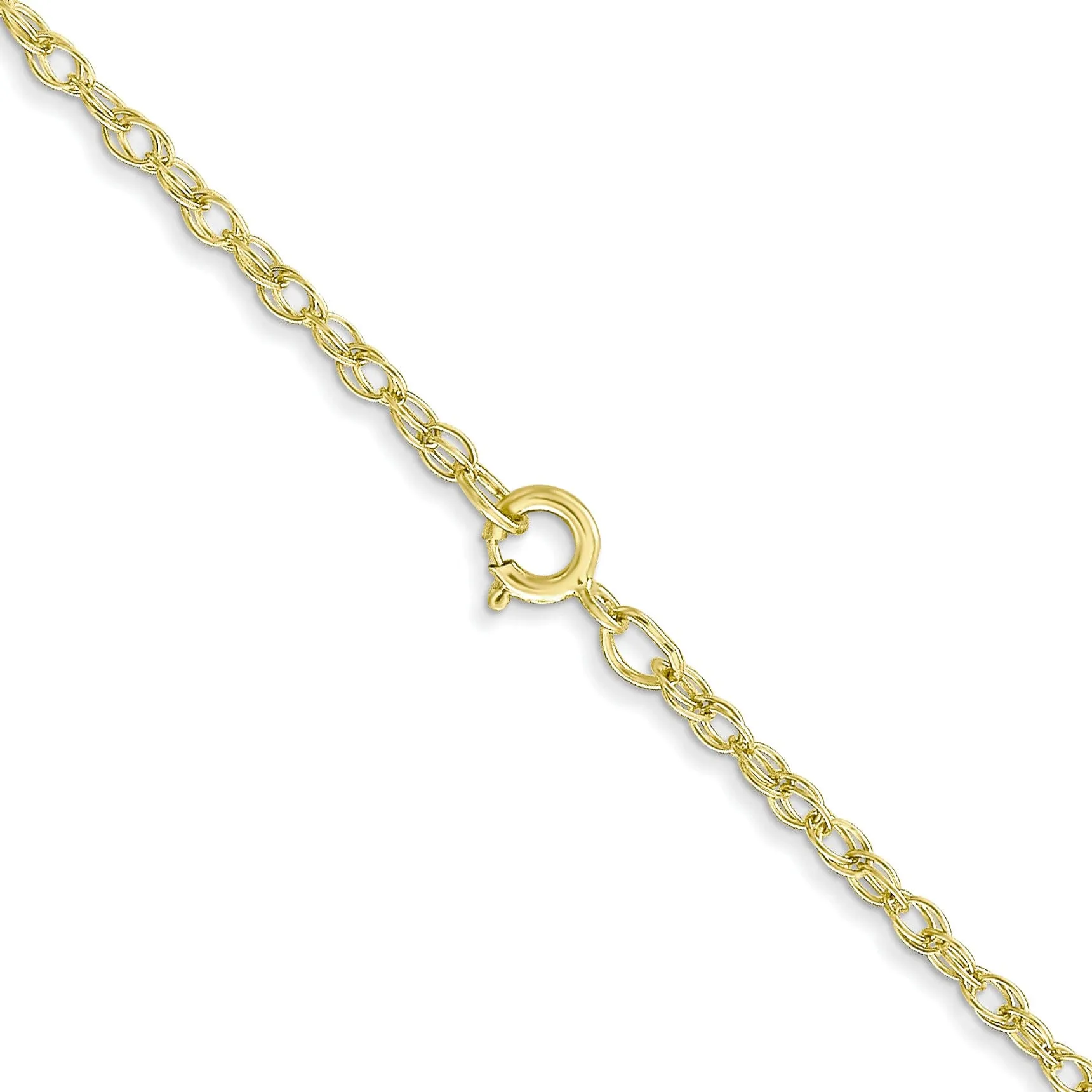 14k Yellow Gold 1.35mm Carded Cable Rope Chain