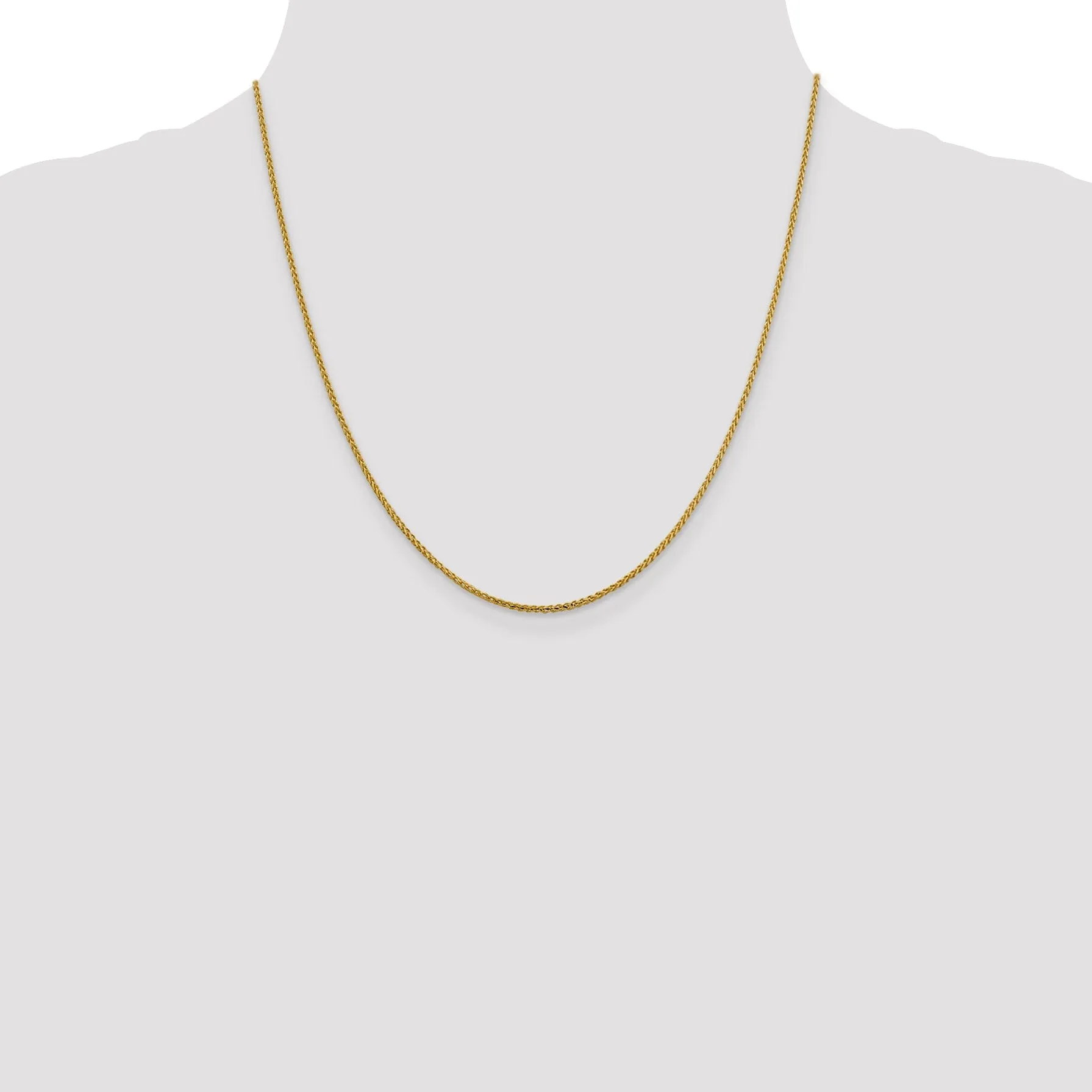 14k Yellow Gold 1.4 mm D.C Open Franco Chain