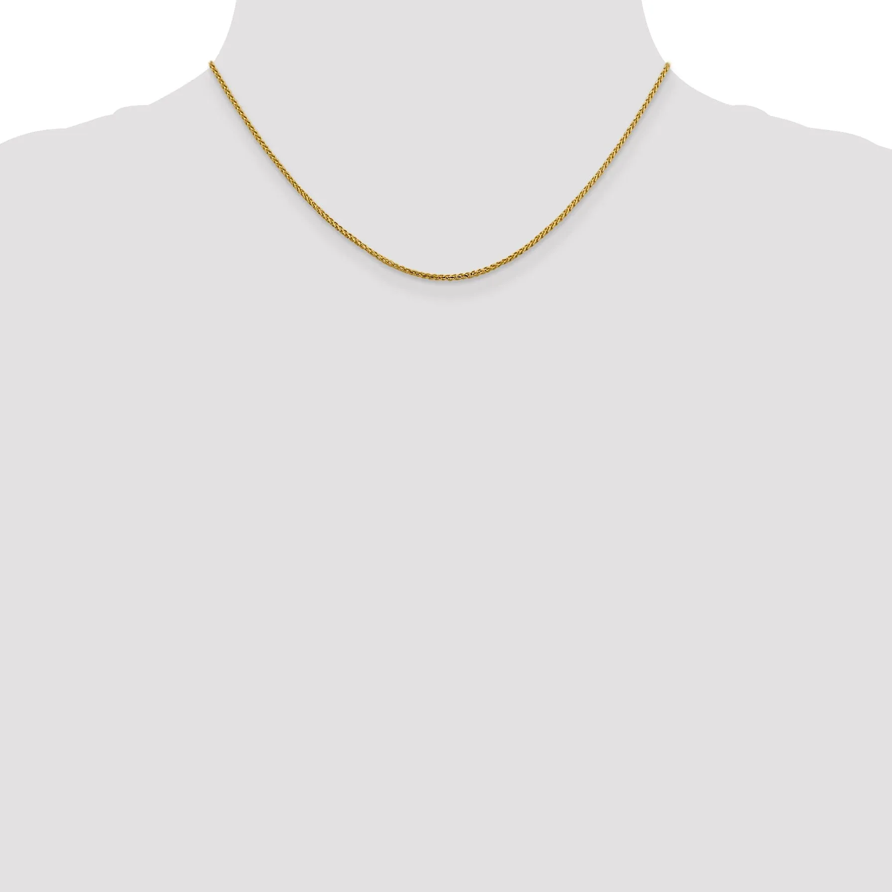 14k Yellow Gold 1.4 mm D.C Open Franco Chain