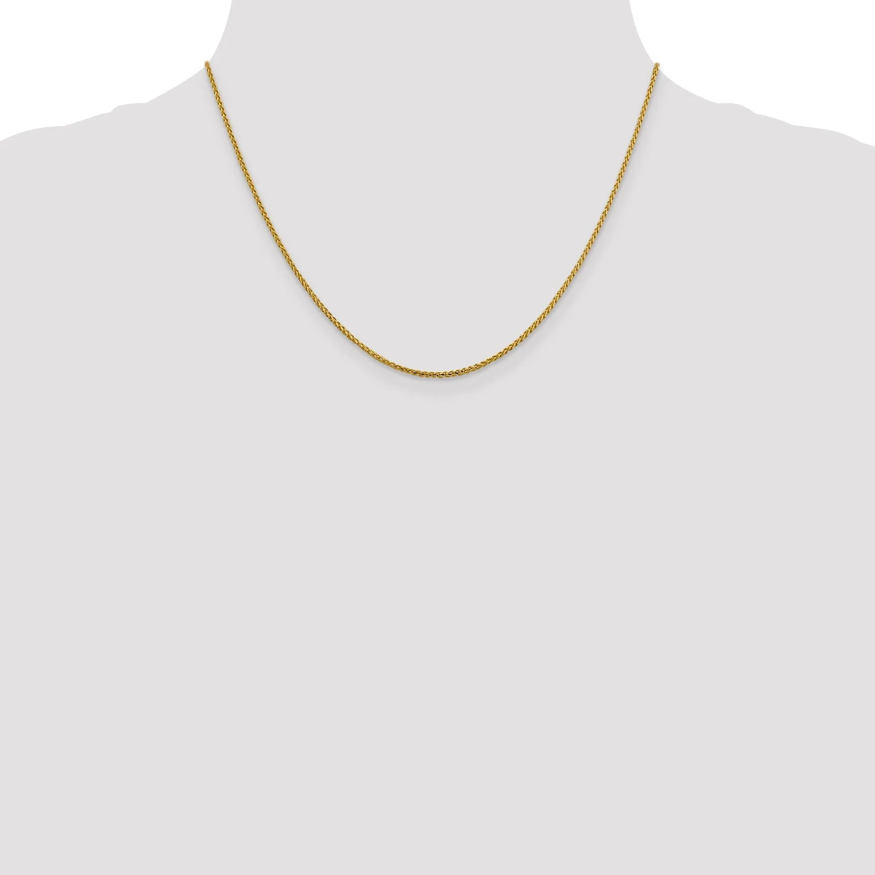 14k Yellow Gold 1.4 mm D.C Open Franco Chain