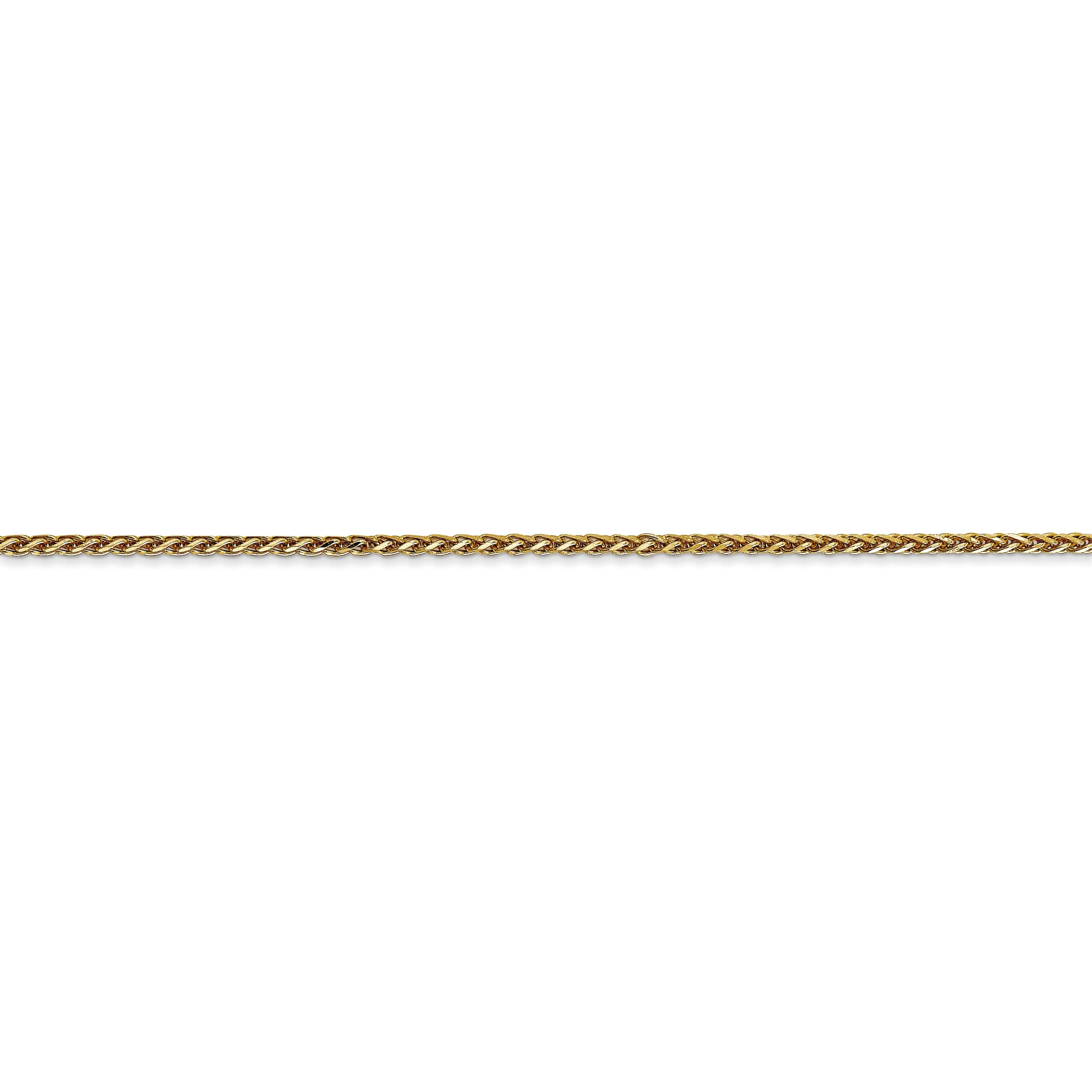 14k Yellow Gold 1.40mm Diamond Cut Spiga Chain