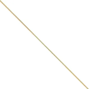 14k Yellow Gold 1.40mm Solid Round Snake Chain