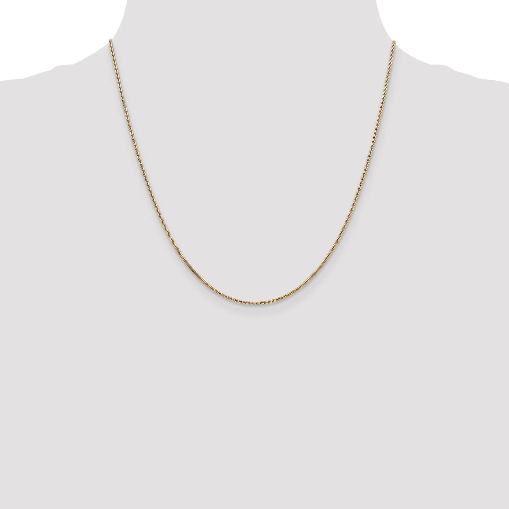 14k Yellow Gold 1.6 mm Snake Chain