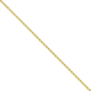 14k Yellow Gold 2.25mm Parisian Wheat Chain