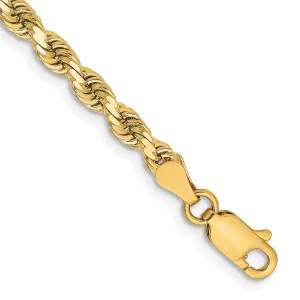 14k Yellow Gold 3.25mm D.C Rope Chain