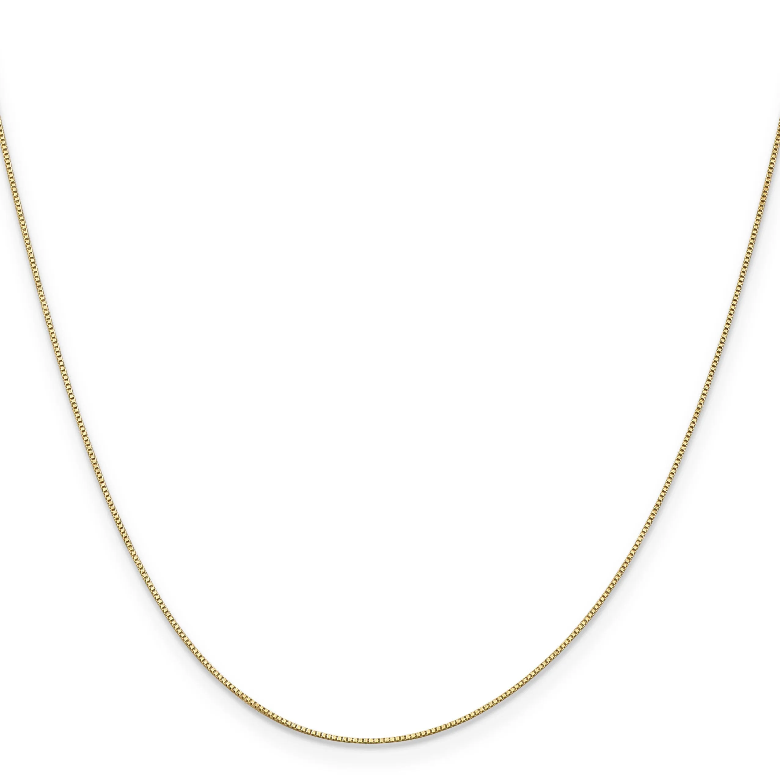 14k Yellow Gold .5 mm Baby Box
