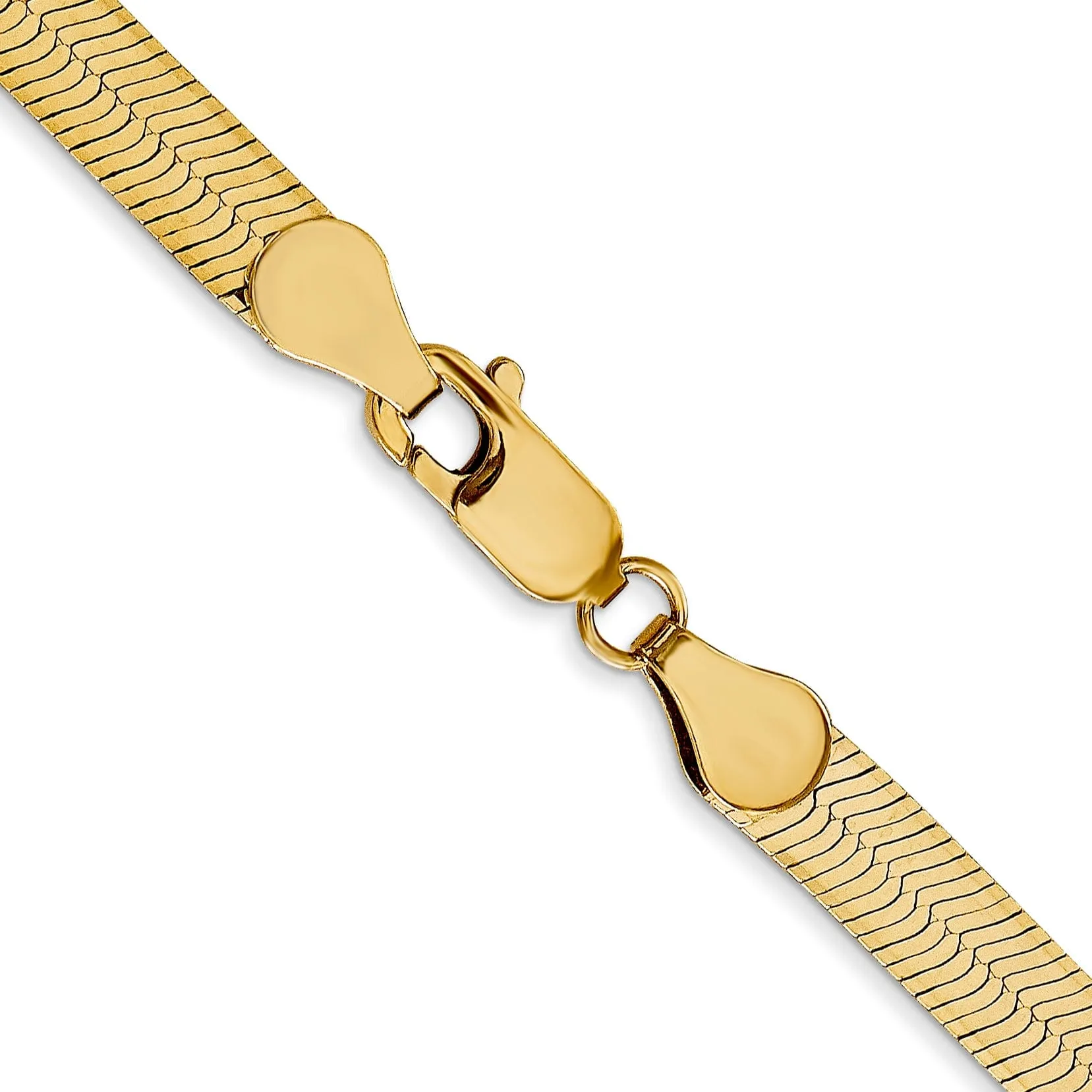 14k Yellow Gold 5.00mm Silky Herringbone Chain
