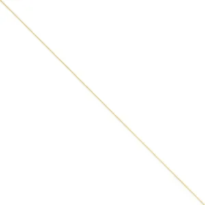14k Yellow Gold .60mm Solid Polish Cable Chain