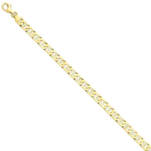 14k Yellow Gold 6.25mm Fancy Anchor Link Chain