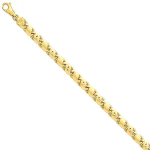 14k Yellow Gold 7.50mm Fancy S Link Chain