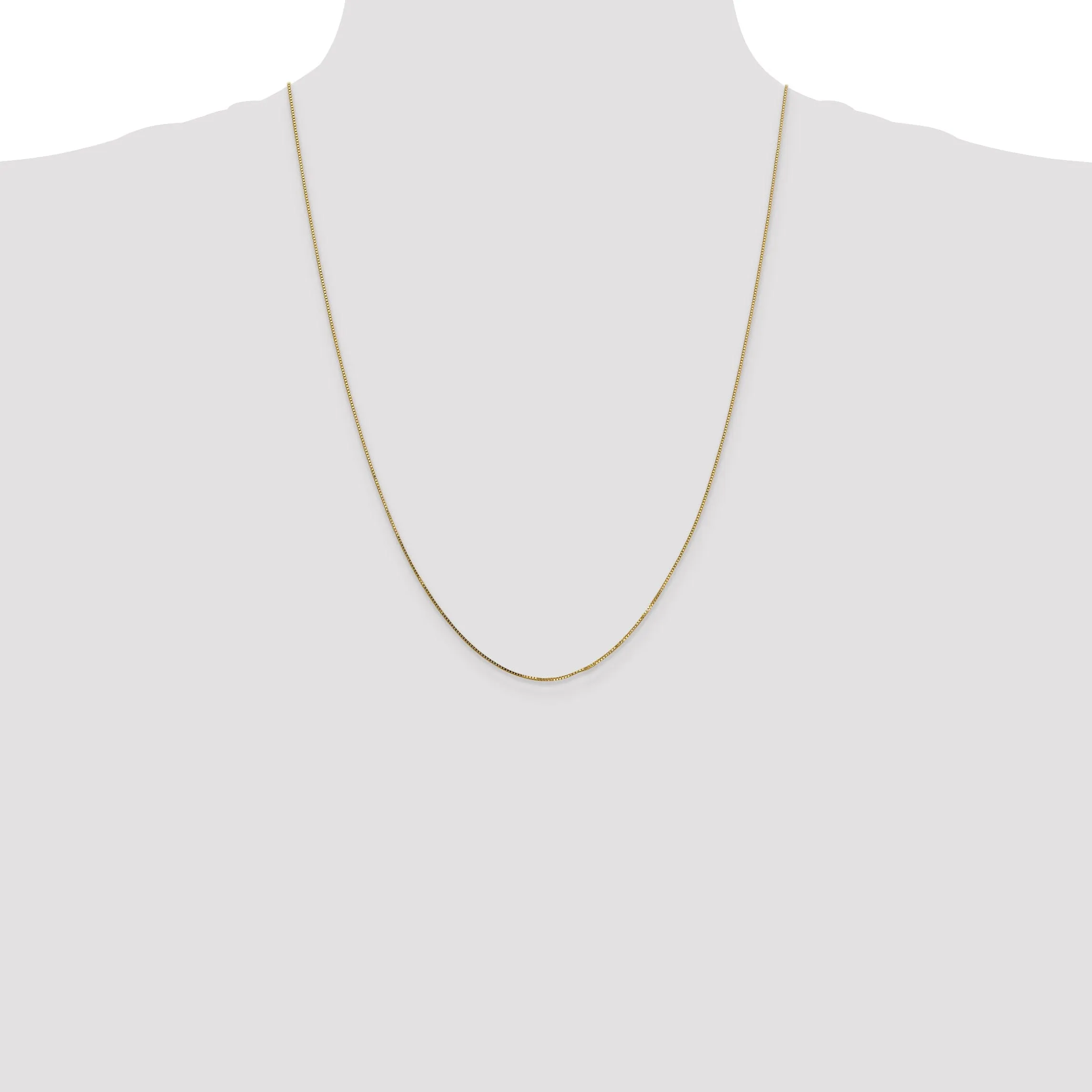 14k Yellow Gold .8 mm Box Chain