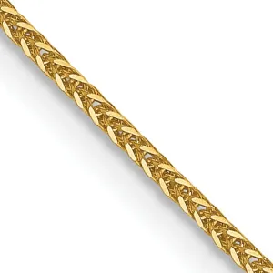 14k Yellow Gold .8 mm Diamond Cut Quadra Wheat
