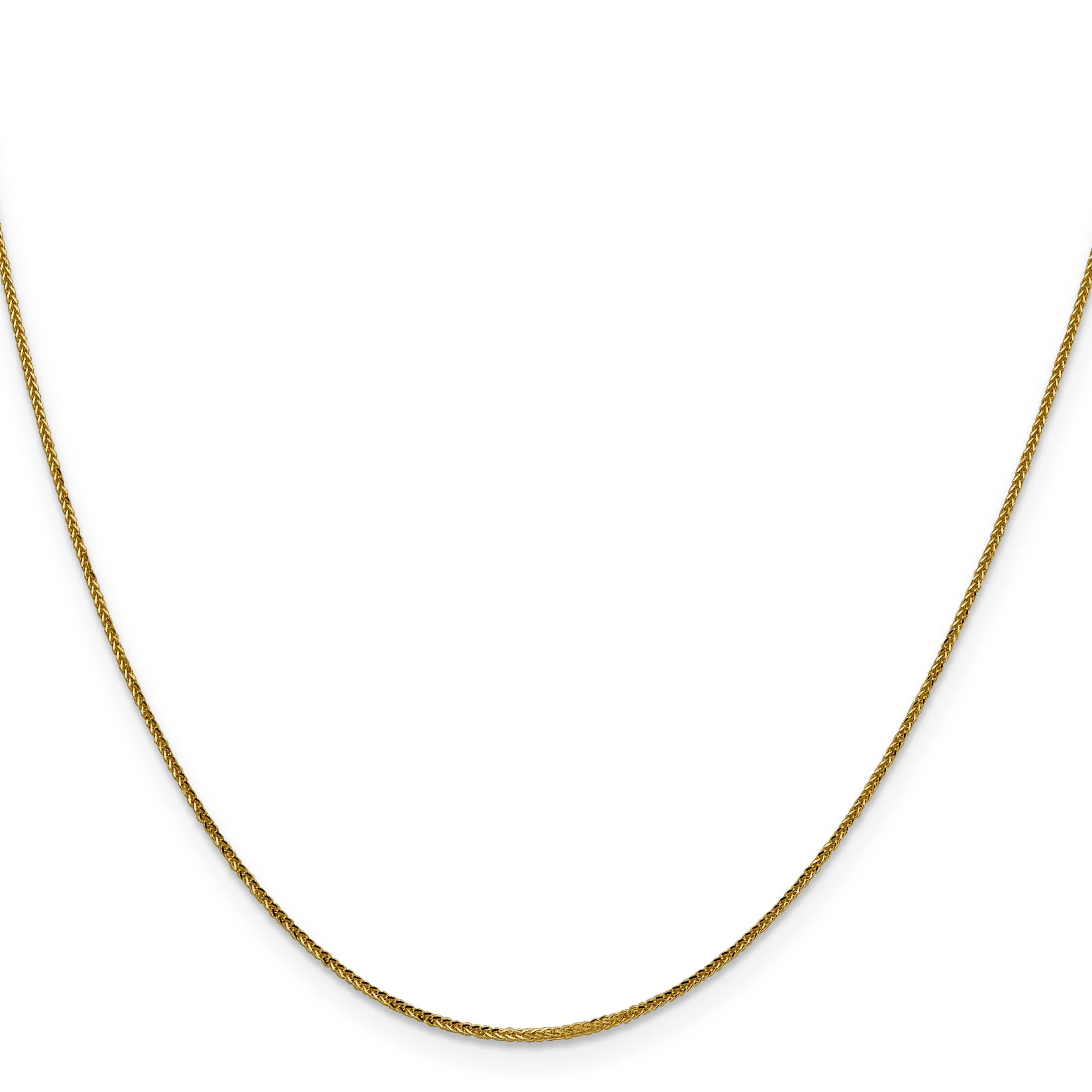 14k Yellow Gold .8 mm Diamond Cut Quadra Wheat