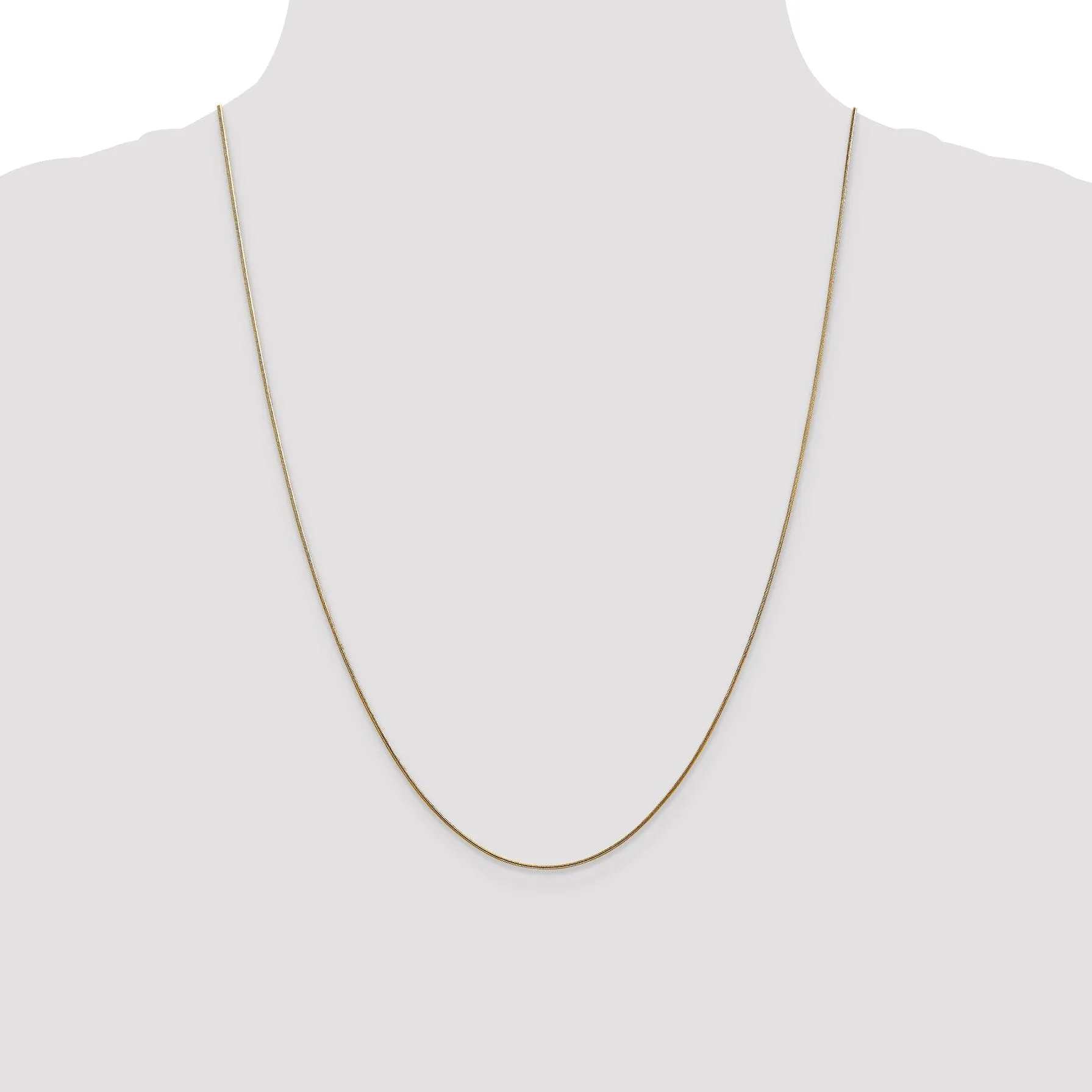 14k Yellow Gold .8 mm Snake Chain