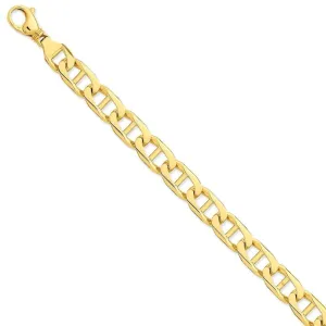 14k Yellow Gold Solid 11.00m Anchor Link Chain