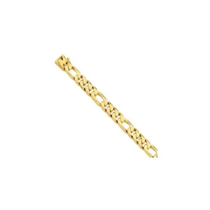 14k Yellow Gold Solid 11.00m Figaro Link Chain