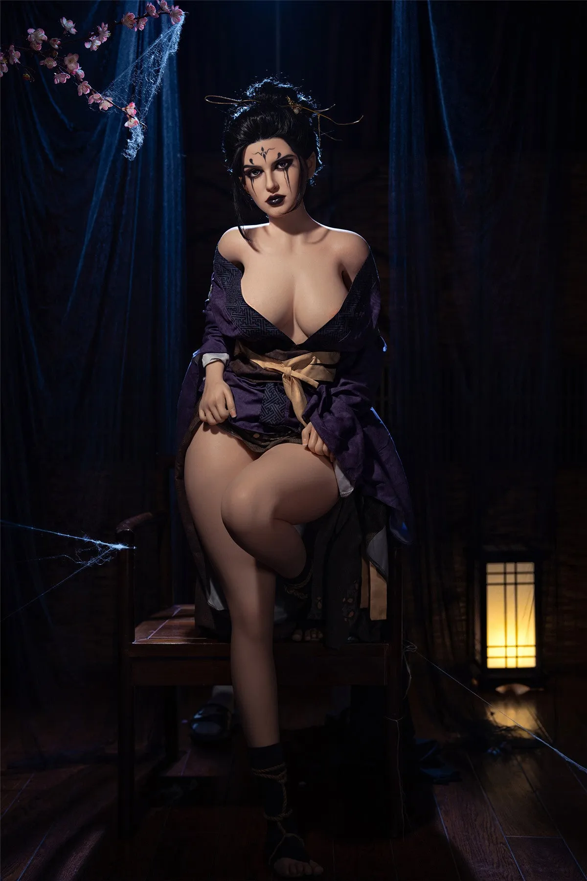 164cm (5.38ft) Big Breasts Silicone Head & Body Mysterious Lady Sex Doll D4101103 Makenna FB6