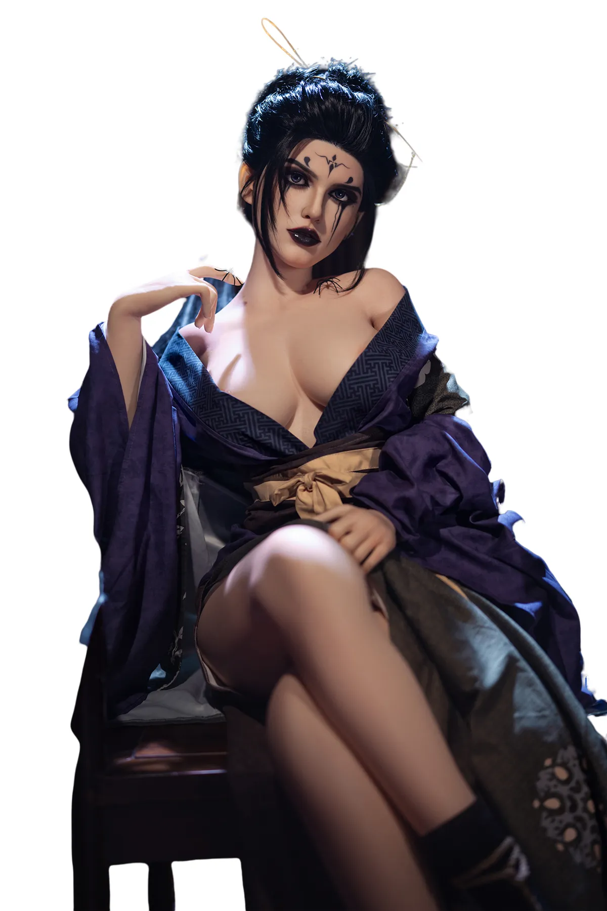 164cm (5.38ft) Big Breasts Silicone Head & Body Mysterious Lady Sex Doll D4101103 Makenna FB6