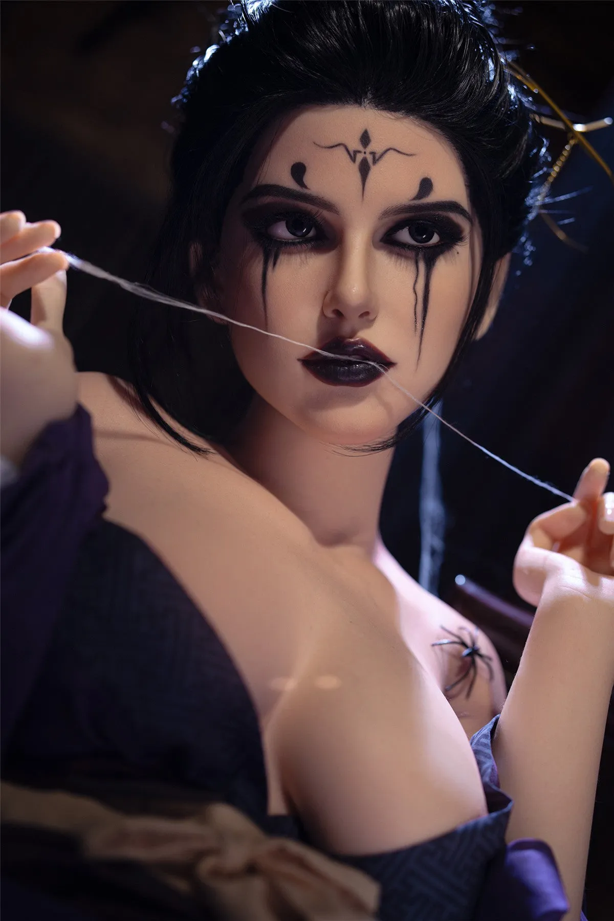 164cm (5.38ft) Big Breasts Silicone Head & Body Mysterious Lady Sex Doll D4101103 Makenna FB6