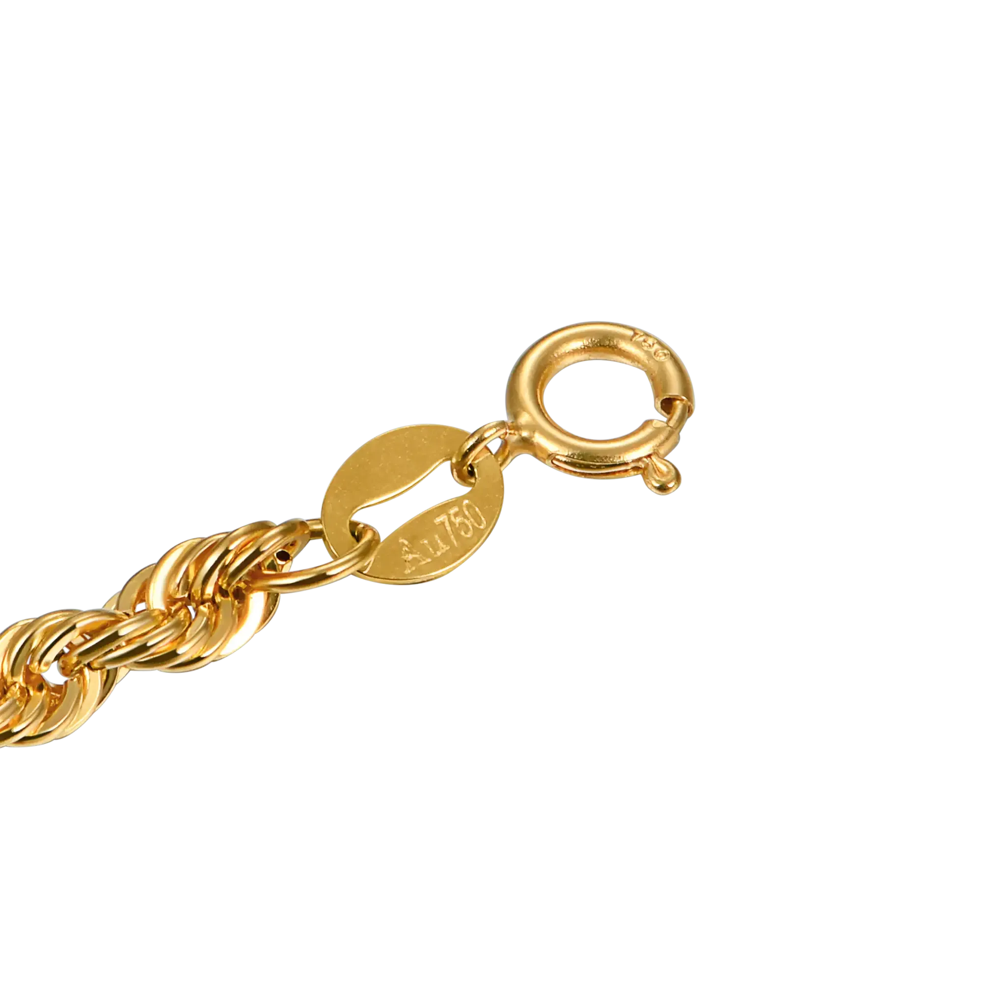 18K Solid Gold Rope Chain