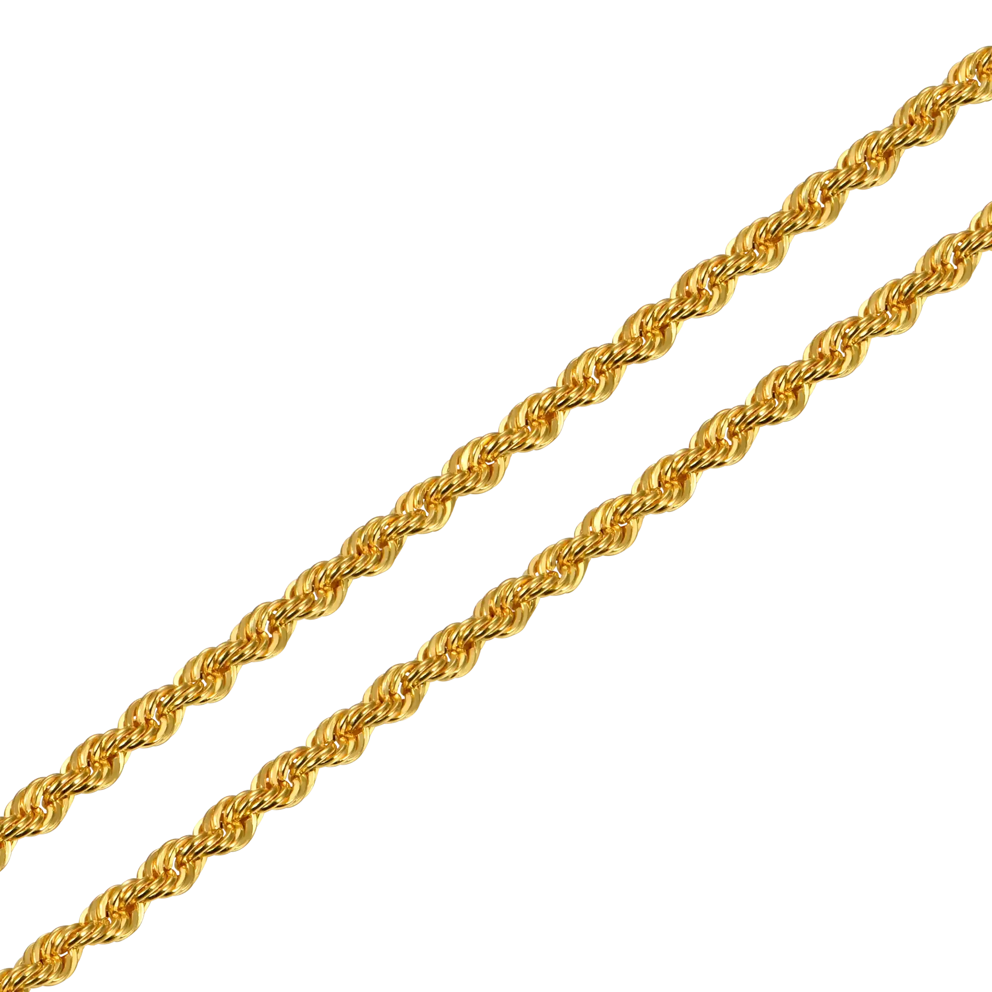 18K Solid Gold Rope Chain