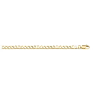 18K Yellow Gold (3.9mm) Curb Chain 24"