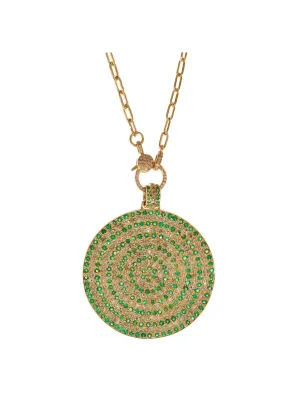 18K Yellow Gold Starry Night Pendant