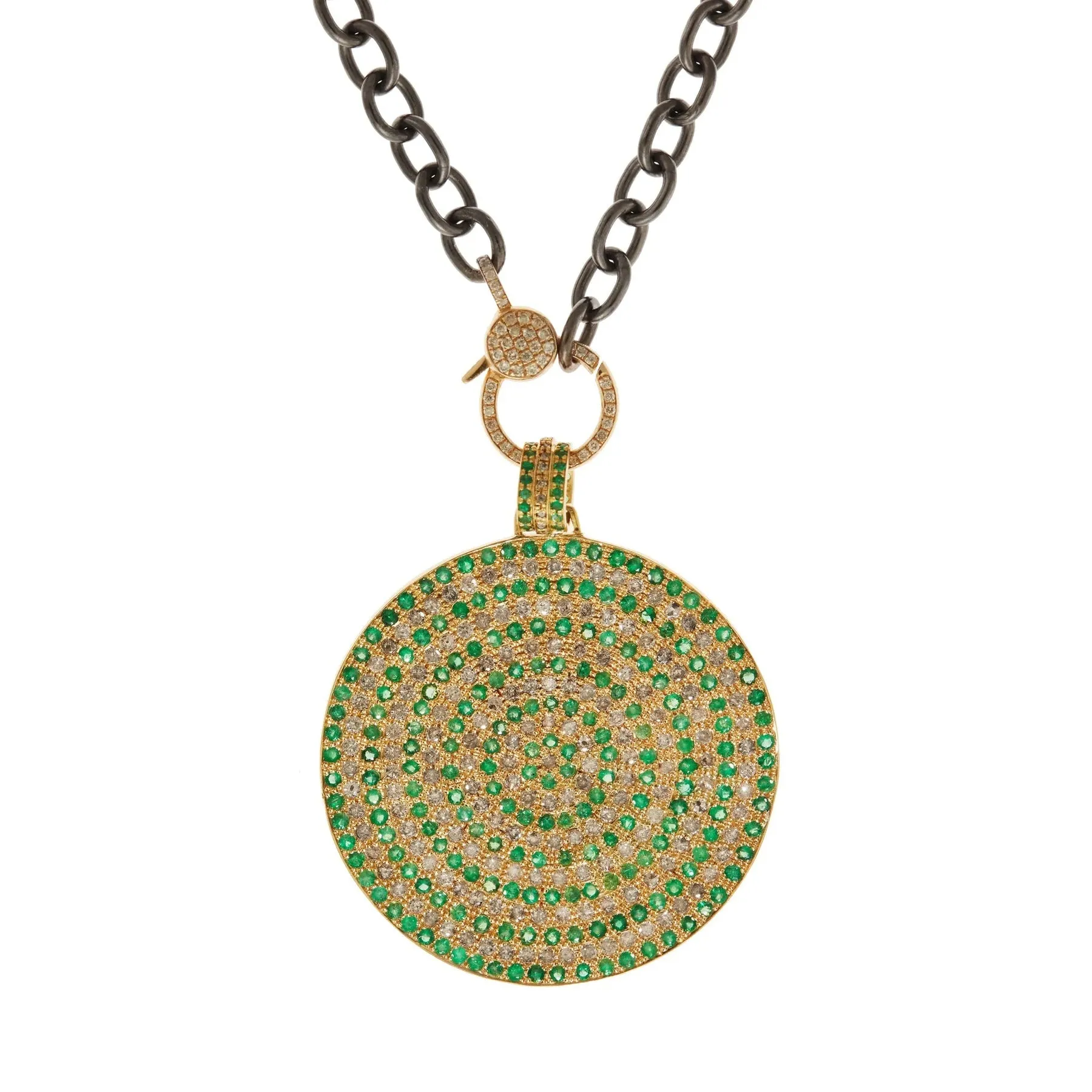 18K Yellow Gold Starry Night Pendant