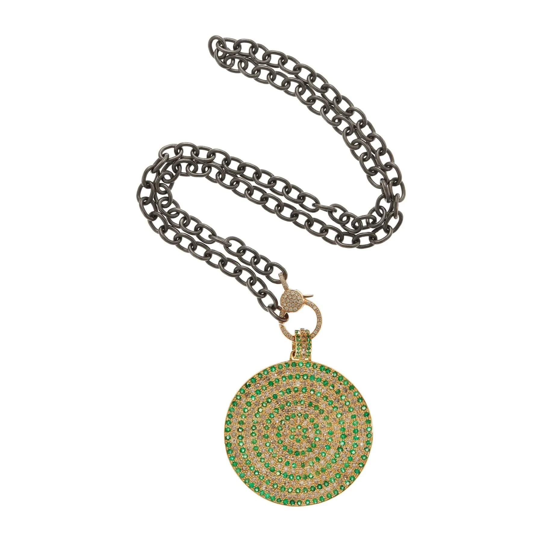 18K Yellow Gold Starry Night Pendant
