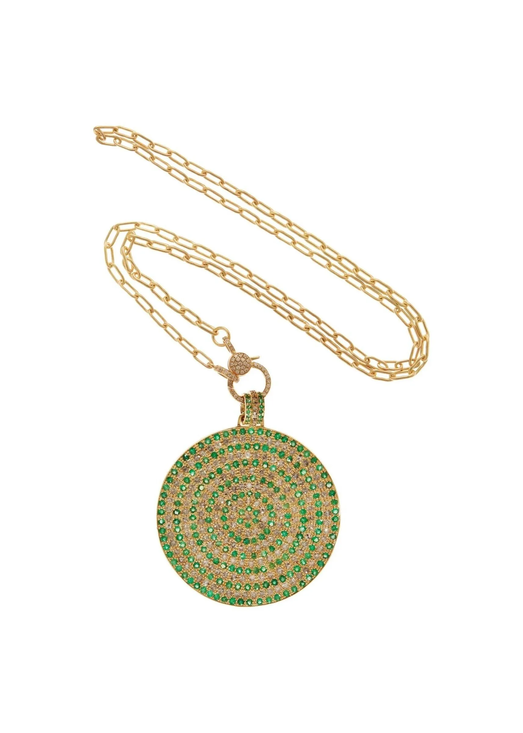 18K Yellow Gold Starry Night Pendant