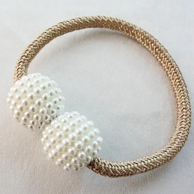 1pc Pearl Magnetic Curtain Clip