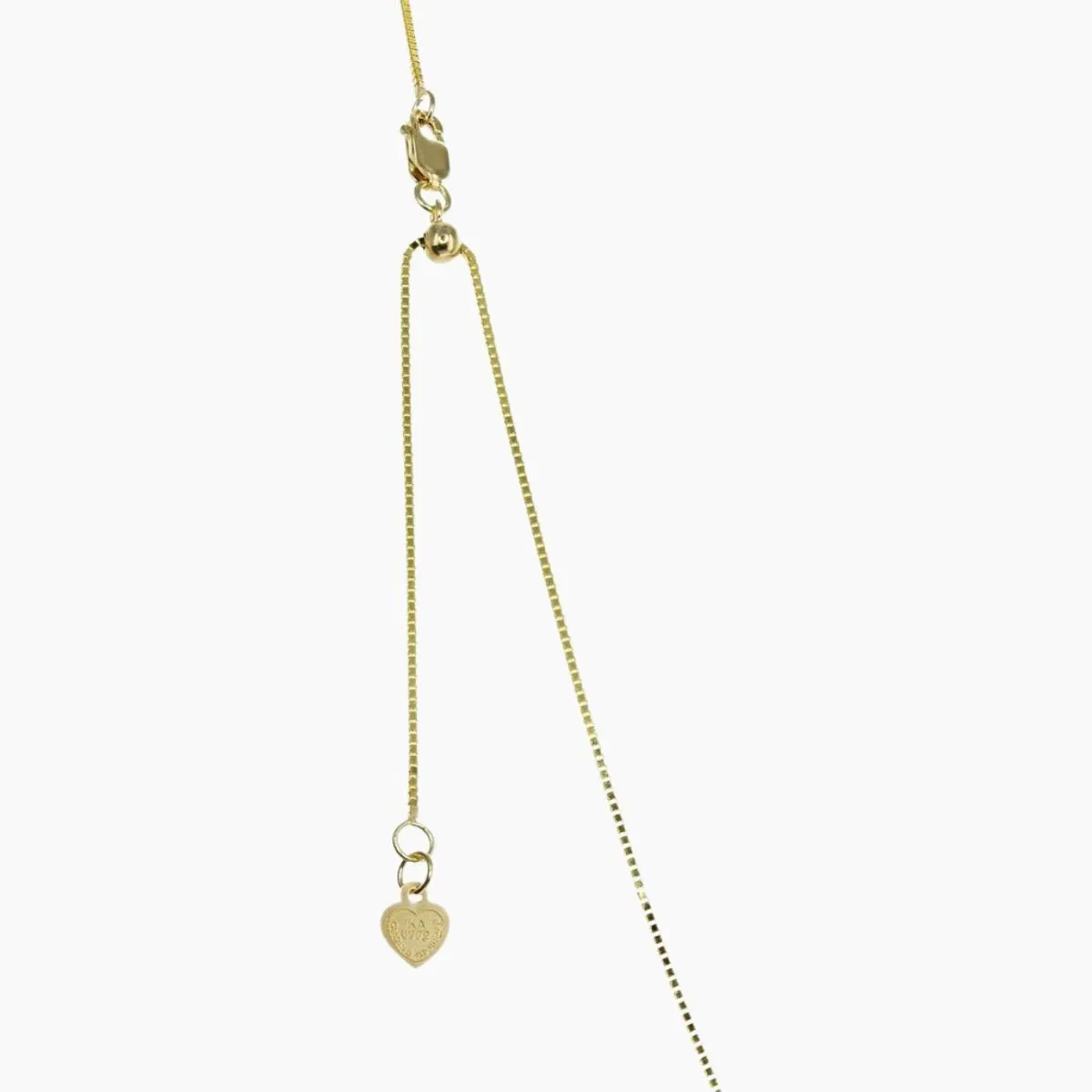 24" Solid 14K Gold Italian Venezia Box Adjustable Chain