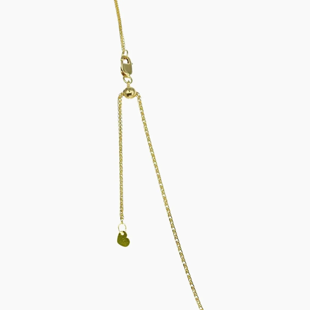 24" Solid 14k Gold Wheat Adjustable Chain