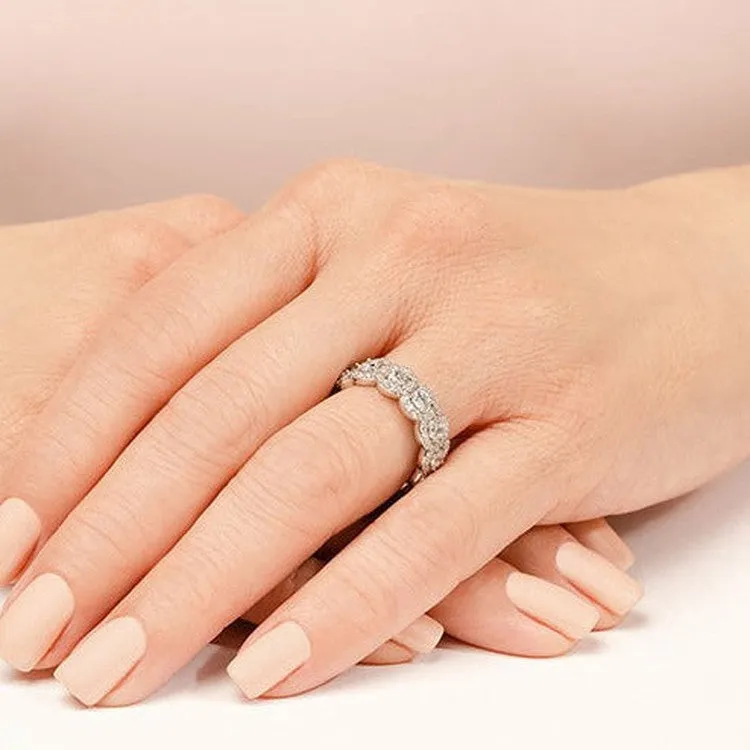 2.56 ct. Round Diamond Eternity Wedding Band