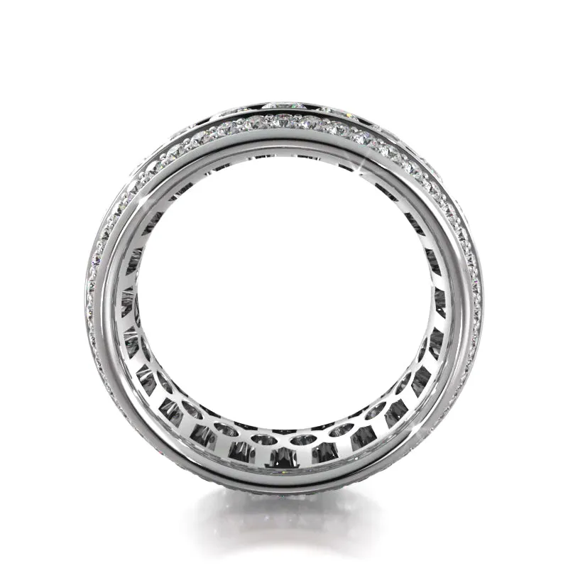 2.72 ct. Round Diamond Eternity Wedding Band