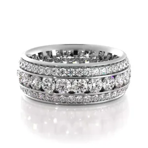 2.72 ct. Round Diamond Eternity Wedding Band