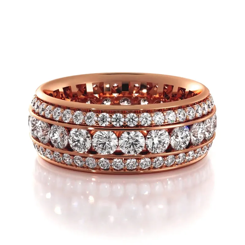 2.72 ct. Round Diamond Eternity Wedding Band