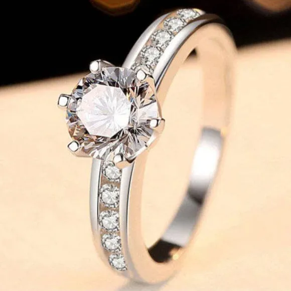 2ct Special Design Six Prong Diamond Engagement Ring