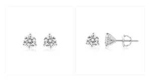 2ct Total Weight Lab Diamond Stud earrings