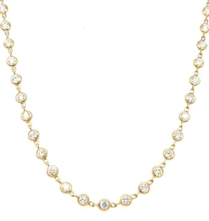 5.32ct tw Gold Diamond By The Yard Necklace