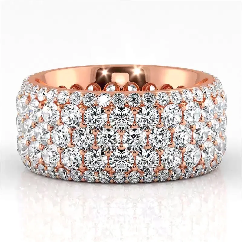 5.59 ct. Round Diamond Eternity Wedding Band