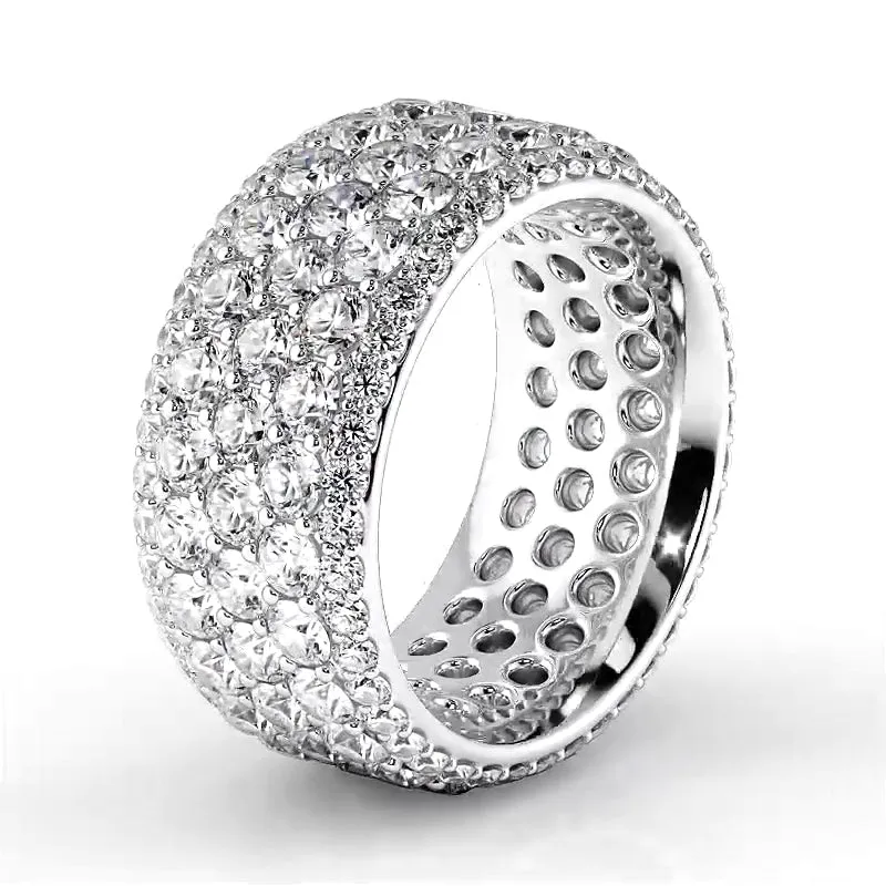 5.59 ct. Round Diamond Eternity Wedding Band