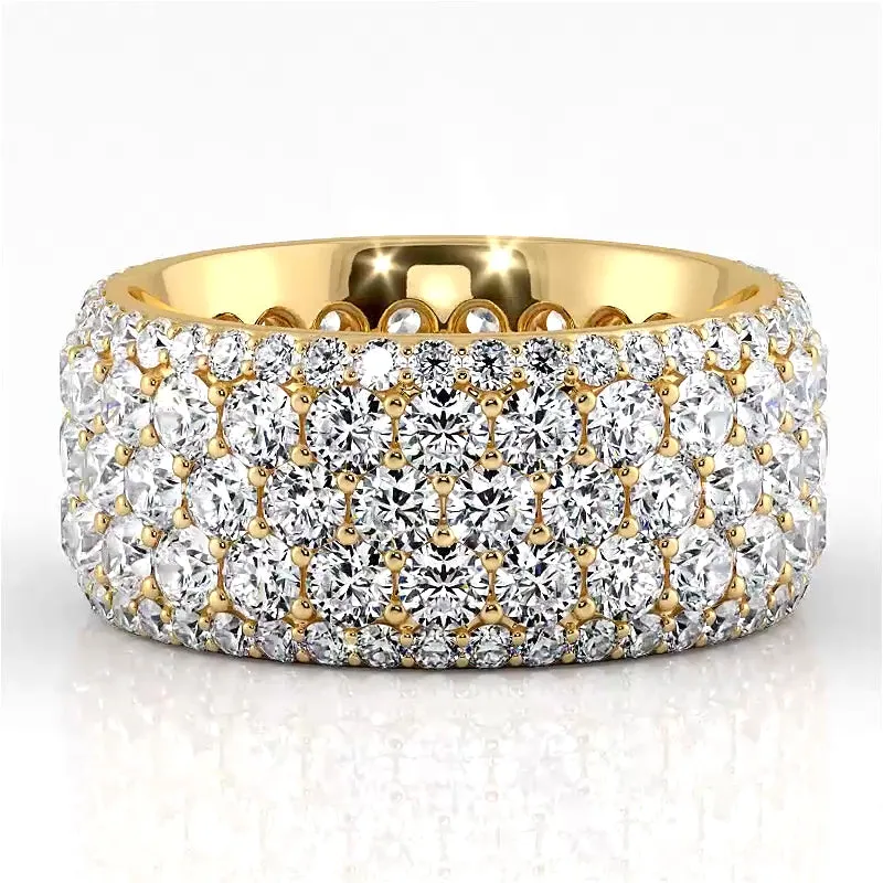 5.59 ct. Round Diamond Eternity Wedding Band
