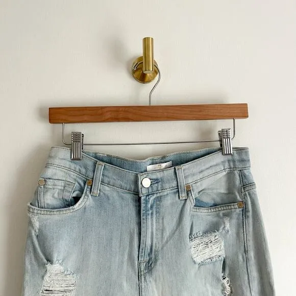 7 For All Mankind Rickie Relaxed Boyfriend Destroyed Jeans