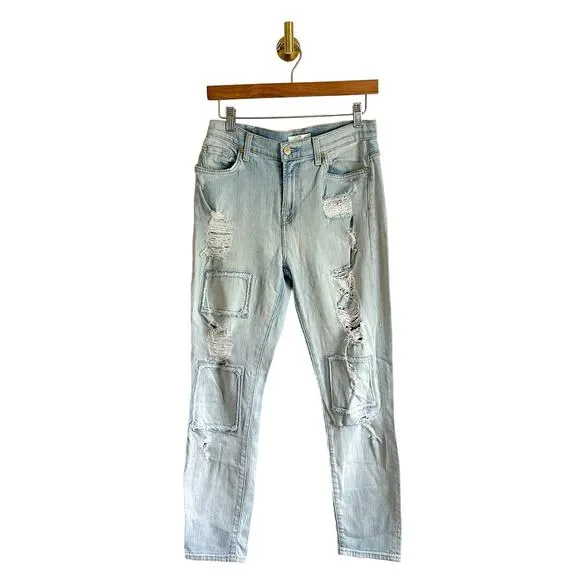 7 For All Mankind Rickie Relaxed Boyfriend Destroyed Jeans