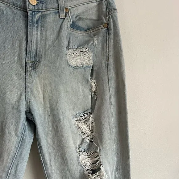 7 For All Mankind Rickie Relaxed Boyfriend Destroyed Jeans