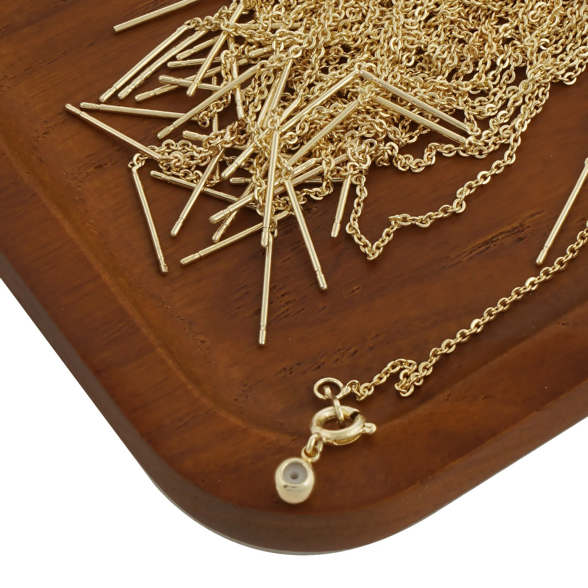 8" 14k Gold filled Adjustable Bracelet Chain With Rubber Stopper, Gold Chain Bracele, cable chain Jewelry Making 5pcs 10405150