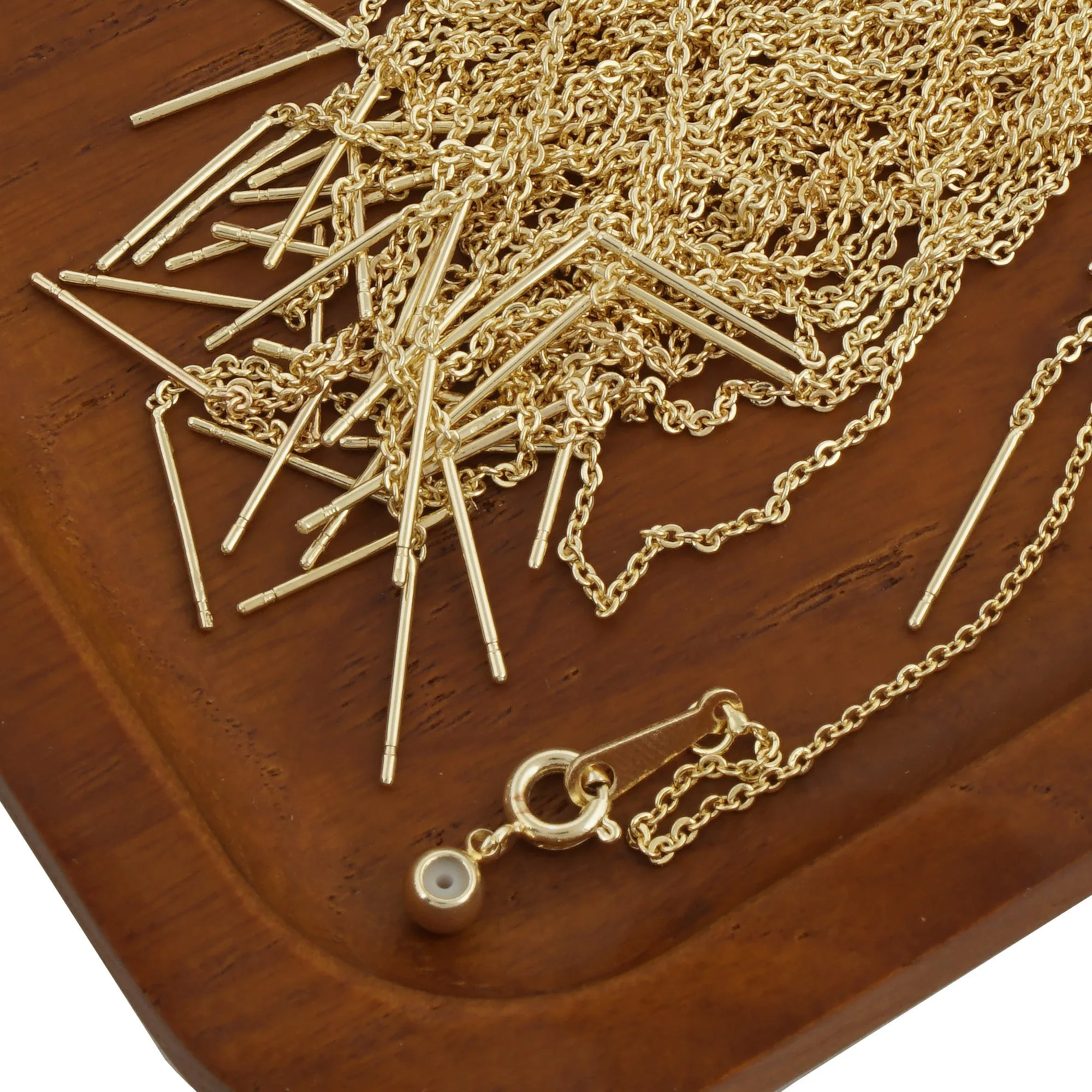 8" 14k Gold filled Adjustable Bracelet Chain With Rubber Stopper, Gold Chain Bracele, cable chain Jewelry Making 5pcs 10405150